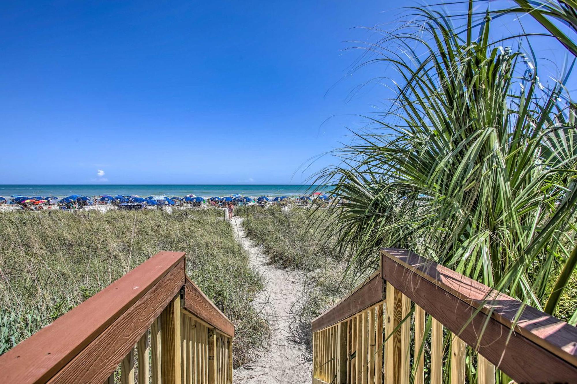 Oceanfront North Myrtle Beach Condo Beach Access Exterior photo
