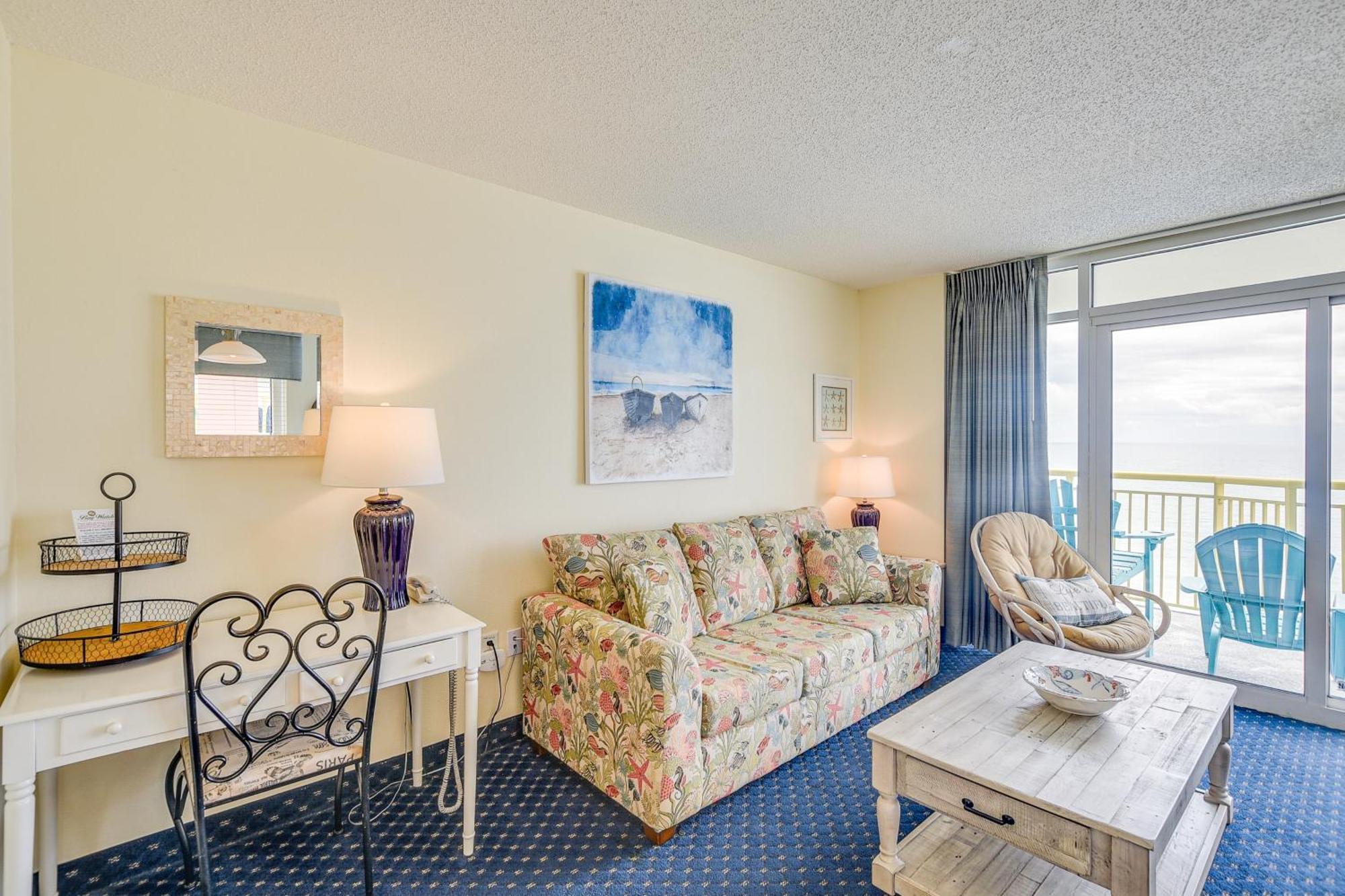 Oceanfront North Myrtle Beach Condo Beach Access Exterior photo